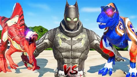 Jurassic World Evolution🌍batman Vs New Captain T Rex Vs Iron Man