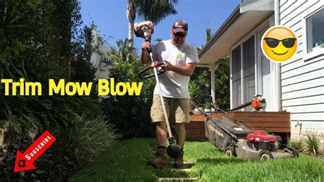 Trimming Mowing Blowing How I Do It YouTube