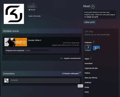 Conta Steam Cs Prime Counter Strike Dfg