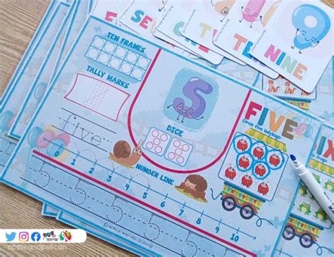 Number Tracing Worksheet For Toddler Homeschool Math Learning Busy