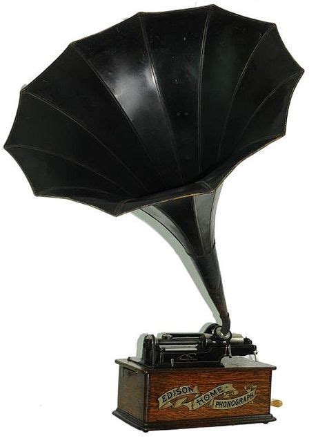 Sold At Auction Edison Home Cylinder Phonograph And Horn Phonograph