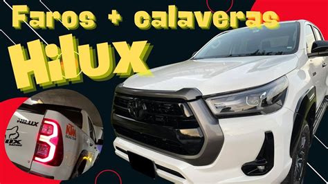 Cambio De Faros Y Calaveras Para Toyota Hilux SR 2021 YouTube