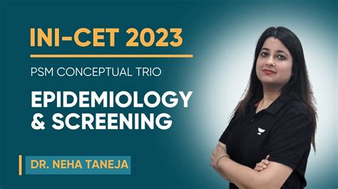 Psm Conceptual Trio For Inicet With Mcqs Epidemiology Screening Dr