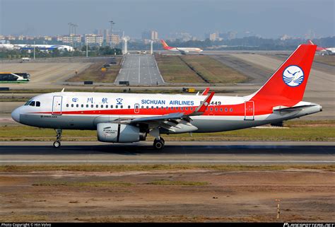 B 6449 Sichuan Airlines Airbus A319 133 WL Photo By Hin Volvo ID