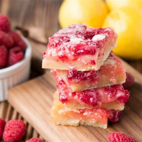 Raspberry Lemon Bars Oh Sweet Basil