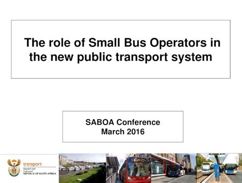 Pdf The Role Of Small Bus Operators In The New Public Transport