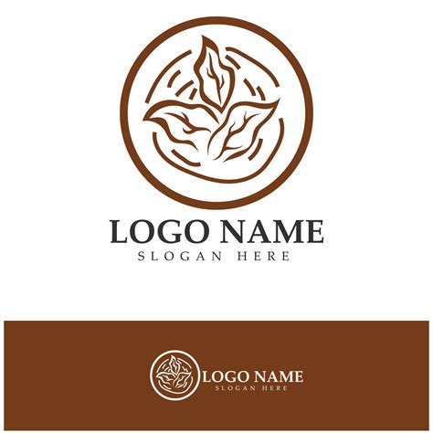 Tobacco Leaf Logo Tobacco Field And Tobacco Cigarette Logo Template