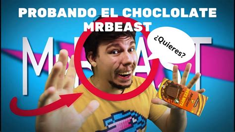 Probando El Chocolate De Mr Beast Youtube