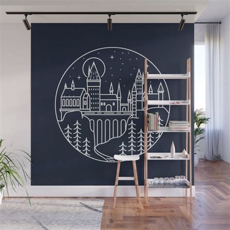 Shop Hp Potter Harry Magic Wizards Night Castle Hogwart Wall Mural By