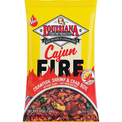 Louisiana Fish Fry Products Cajun Fire Boil Seasoning Academy