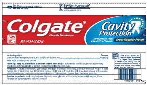 Colgate Toothpaste Great Regular Flavor (paste, dentifrice) Colgate-Palmolive Canada