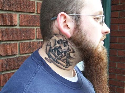 Neck Tattoo Designs For Men Mens Neck Tattoo Ideas