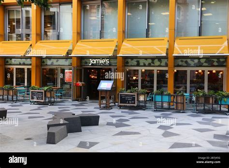 London Uk July 8 2016 Jamies Italian Restaurant In London Uk