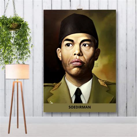 Jual Bingkai Foto Pahlawan Soedirman Hiasan Dinding Walldecor Poster