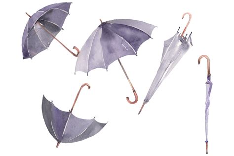 Umbrella Watercolor png Graphic by MyStocks - Creative Fabrica