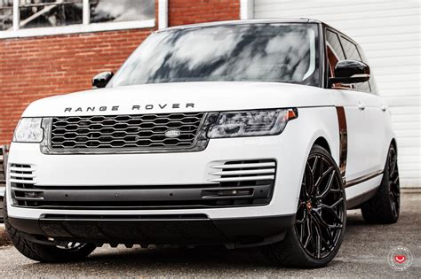 King of Convenience and Style: White Range Rover on Vossen Rims — CARiD ...