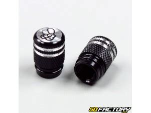 Bouchons De Valve Alu Tuning Noir Pi Ce Moto Cc Pas Cher