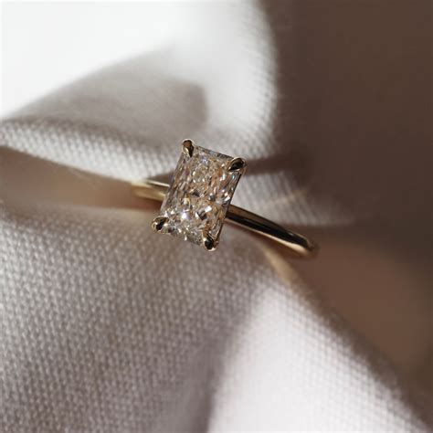 Solitaire Engagement Ring 14k Yellow Gold Proposal Ring 3 0 Ct