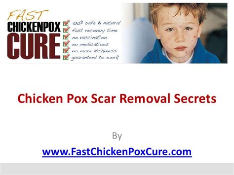 Chicken Pox Scar Removal Secrets