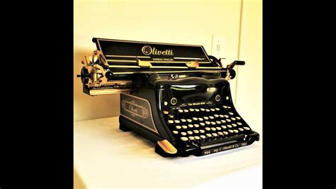 Old Store Antiguidades Maquina Datilografia Olivetti M44 Standard YouTube