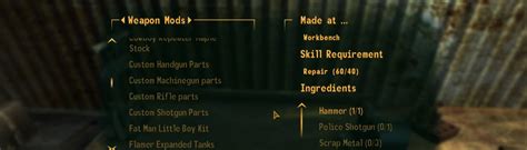 Craftable Another Millenia Gun Mods WMR Patch At Fallout New Vegas