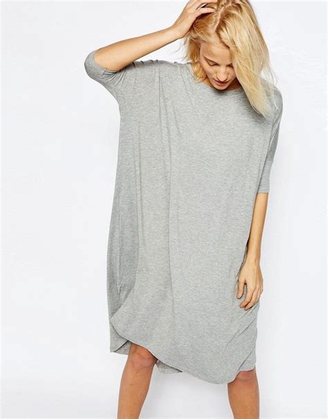 Asos Oversize T Shirt Dress With Curved Hem Oversized T Shirt Dress