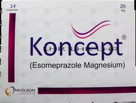 Koncept (20mg) 14 Capsules Price in Pakistan - Uses, Dosage, Side Effects
