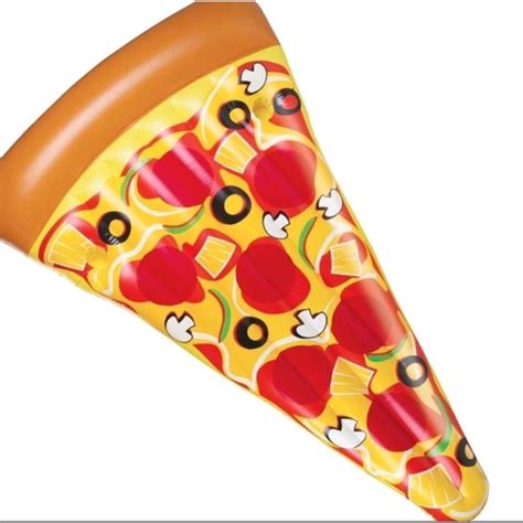 Bóia Inflável Pizza Gigante Gigante Piscina e Parque aquático Shopee