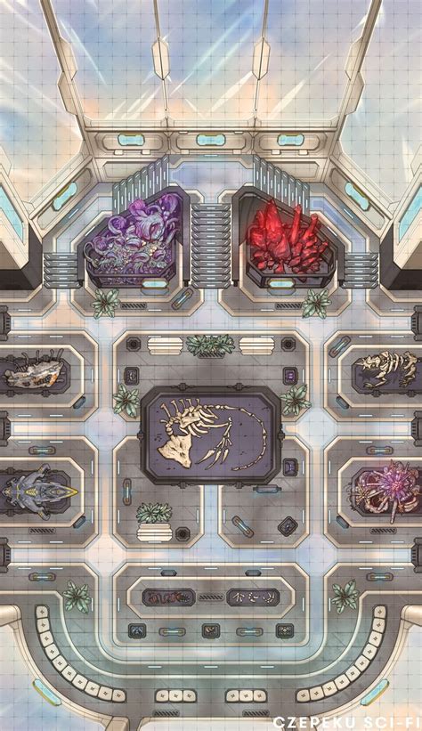 A Starfinder Sci Fi Battlemap From Czepeku The Intergalactic Museum