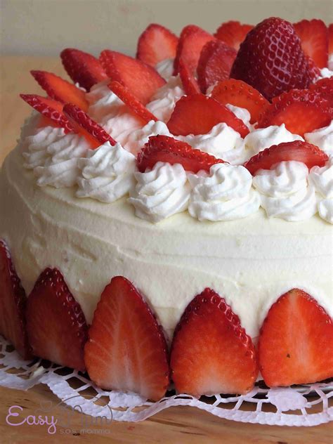 La Torta Di Compleanno Con Le Fragole Easy Mum Torte Idee