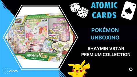 Pok Mon Unboxing Shaymin Vstar Premium Collection Youtube