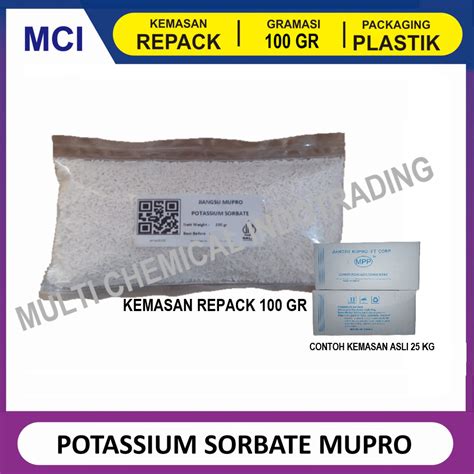 Jual POTASSIUM SORBATE MUPRO Ex CHINA PENGAWET FOOD GRADE PS1000