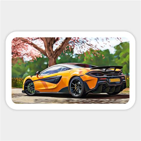 Mclaren S Cartoon Drawing Action Print Mclaren Sticker Teepublic