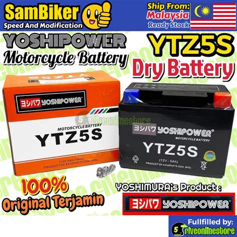 Ytz S Bateri Motorsikal Yoshipower Battery Ytz Ex Dream Lc Y Zr