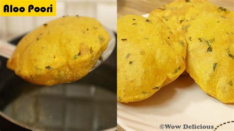 Aloo Puri Recipe Potato Poori Homemade Soft Aloo Puri Recipe By Wow