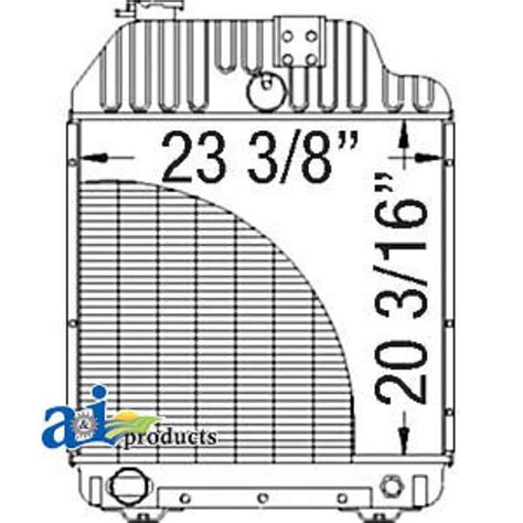 A 3382795m93 For Massey Ferguson Radiator 3070 3090 3095 3120 3120t Ebay