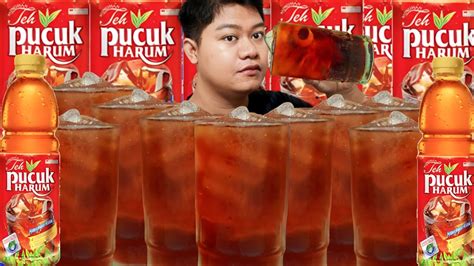 Paling Seger Asmr Mukbang Minuman Segar Dingin Teh Pucuk Harum Youtube