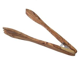 Olive Wood Salad Server Tongs Amazon Co Uk Kitchen Home