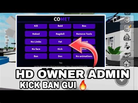 Fe Roblox Hd Owner Admin Kick Ban Script Gui Hydrogen Fluxus