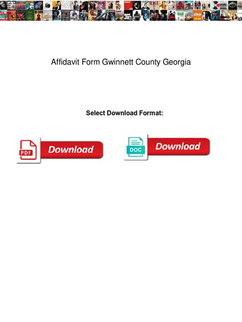 Fillable Online Affidavit Form Gwinnett County Georgia Affidavit Form Gwinnett County Georgia