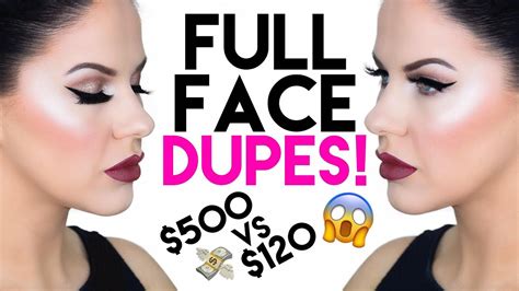 Full Face Of Dupes Drug Store Vs High End Makeup Vs