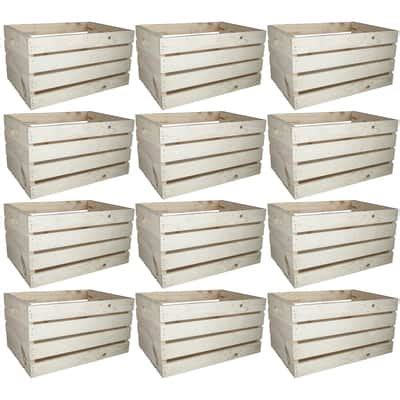 Buy In Bulk 12 Pack 18 Wood Crate By Make Market Michaels