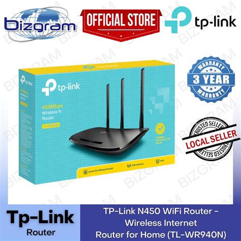 Tp Link Tl Wr940n N450 Wifi Router Wireless Internet Router Shopee