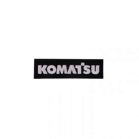 Badge Komatsu Black White Komatsu Merchandise Shop Official