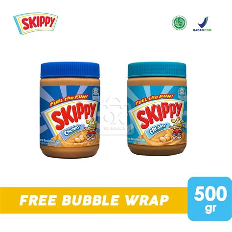 Jual Skippy Chunky Creamy Peanut Butter Selai Kacang Botol Kaca 500