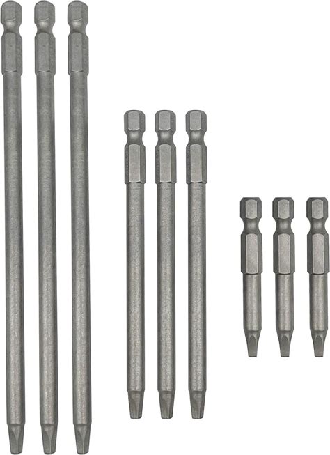 Saipor Set Of 9 Pieces Magnetic Sq2 Square Head Screwdriver Bits 14