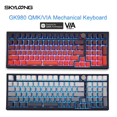 Skyloong Gk Qmk Via Teclado Mec Nico Con Cable Teclas Pbt Grabadas