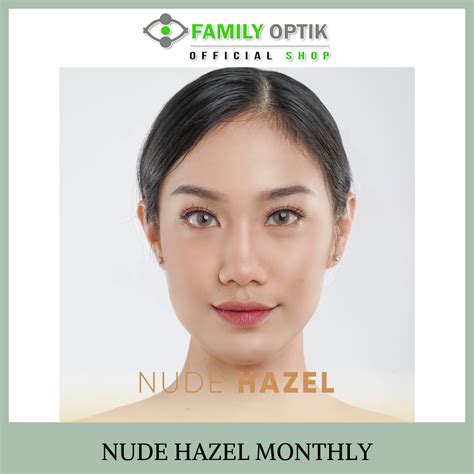 Nude Hazel Monthly Softlens Warna Korea Premium Lazada Indonesia