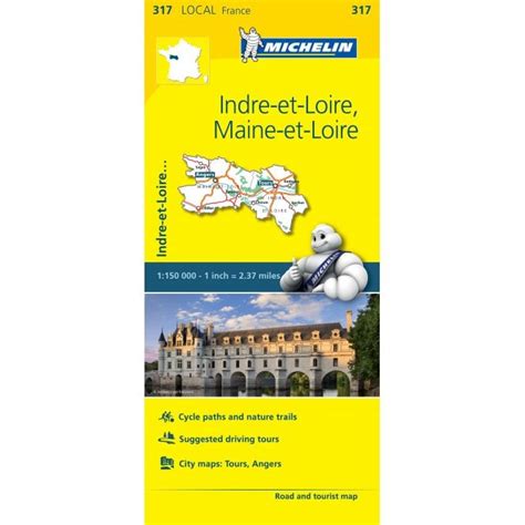 Indre Et Loire Maine Et Loire Michelin Local Map