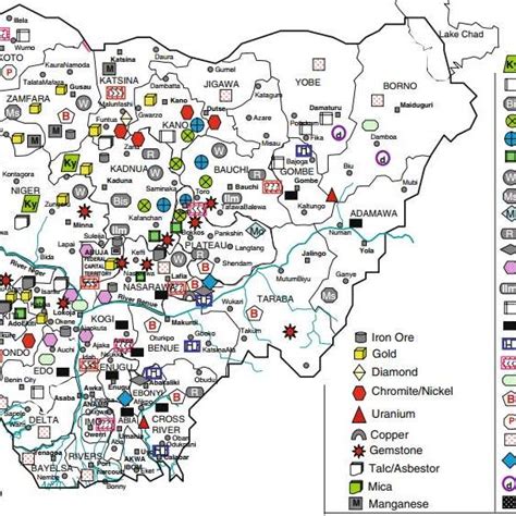 An Overview Of The Solid Mineral Resources Distribution Map Of Nigeria